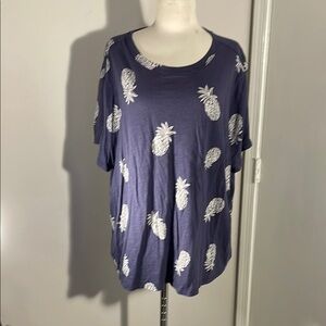 Old Navy Blue Boxy Short Sleeve T-Shirt